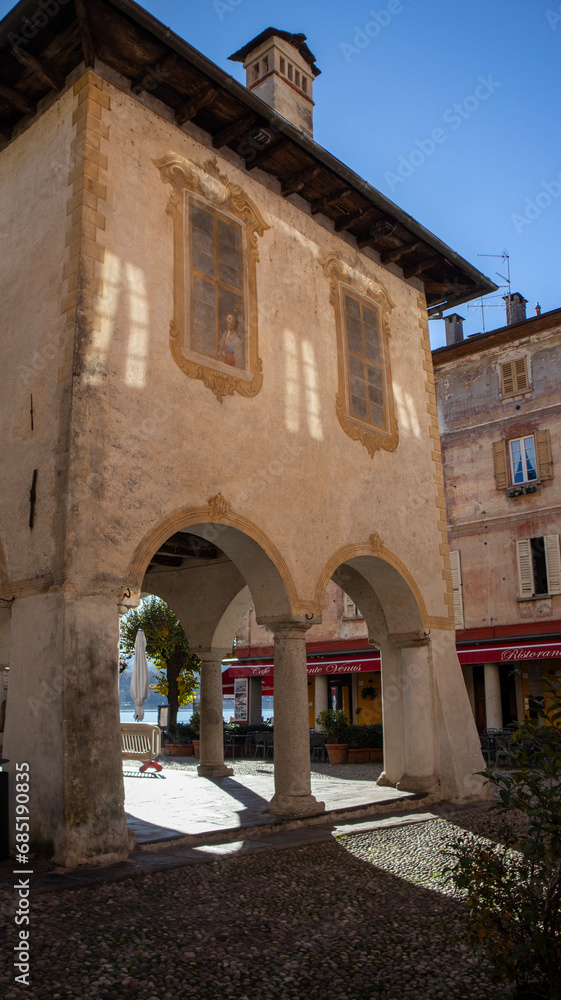 old town hall country, Orta, Italy