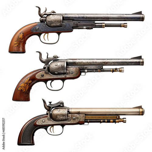 Three Types of Guns: Pistols, Rifles, and Shotguns photo
