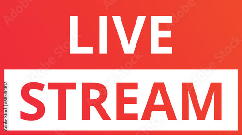 Event live icon cartoon vector. Report tv show. Play radio webinar
