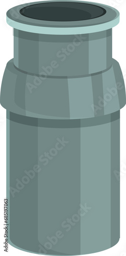 Food waste disposer pot icon cartoon vector. Trash cleaning. Pipe basin water