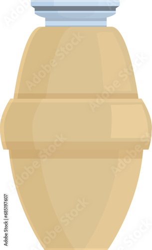 Food waste disposer plastic icon cartoon vector. Container basin sink. Recycle bin