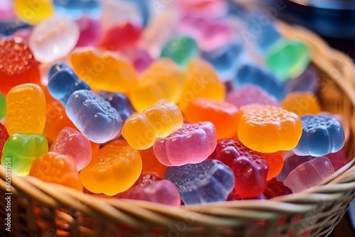 Tasty colorful jelly candies