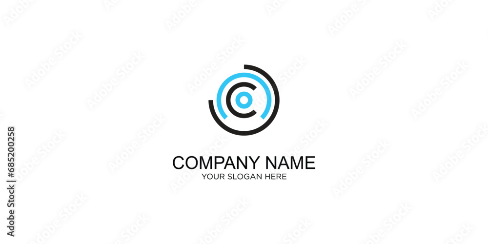 Simple letter C logo design with modern style and elegance | premium vector