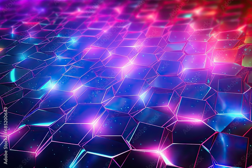 Abstract holographic background in tones of purple, blue and orange. Abstract holographic background in tones of purple, blue and orange.
