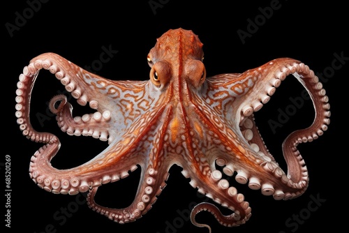 Scientific Photography of Octopus full body