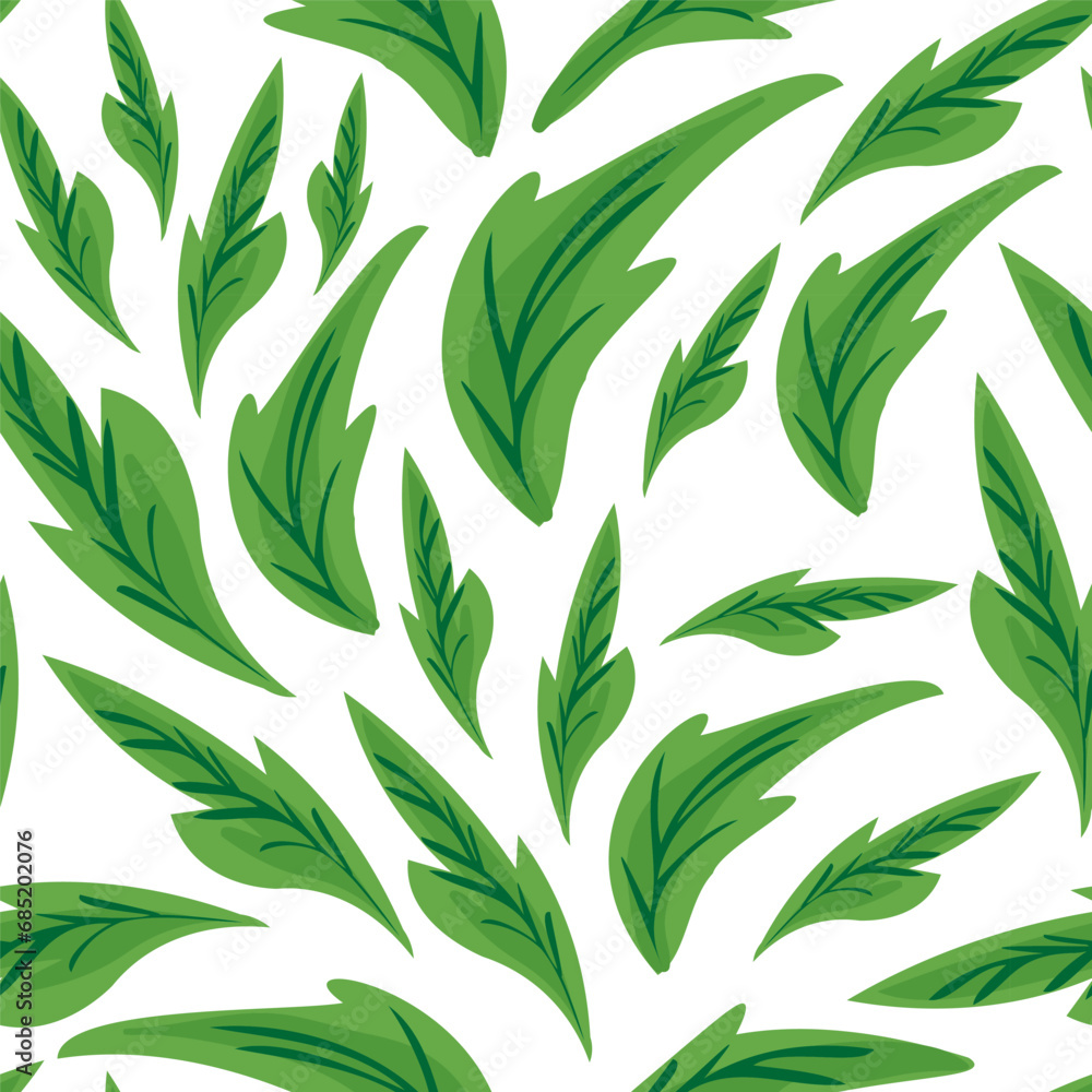 seamless pattern with leafs in vector.plant in semi-realistic style.pattern for wallpaper background print on fabric merch design seamless pattern with leafs in vector.plant in semi-realistic style.pattern for wallpaper background print on fabric merch design