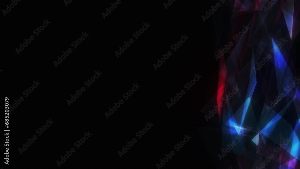 Abstract loop dark neon blue pink purple chaos Triangle Moving in mesh tunnel with black blank space animation background. Seamless loop Futuristic Tunnel 3d Animation Art Concept for music videos, ni Abstract loop dark neon blue pink purple chaos Triangle Moving in mesh tunnel with black blank space animation background. Seamless loop Futuristic Tunnel 3d Animation Art Concept for music videos, ni
