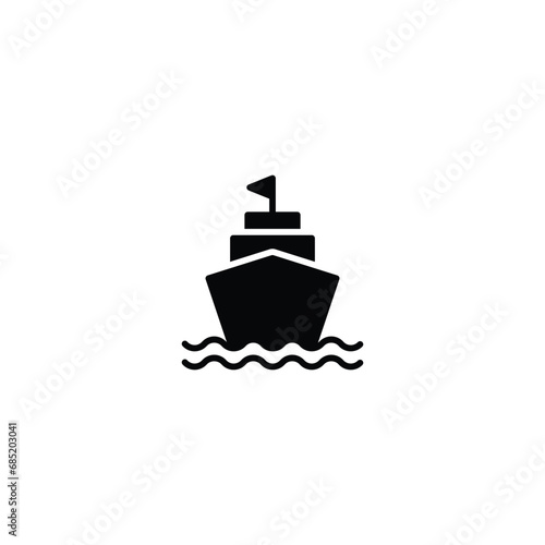 Sail boat icon vector for web site Computer and mobile app