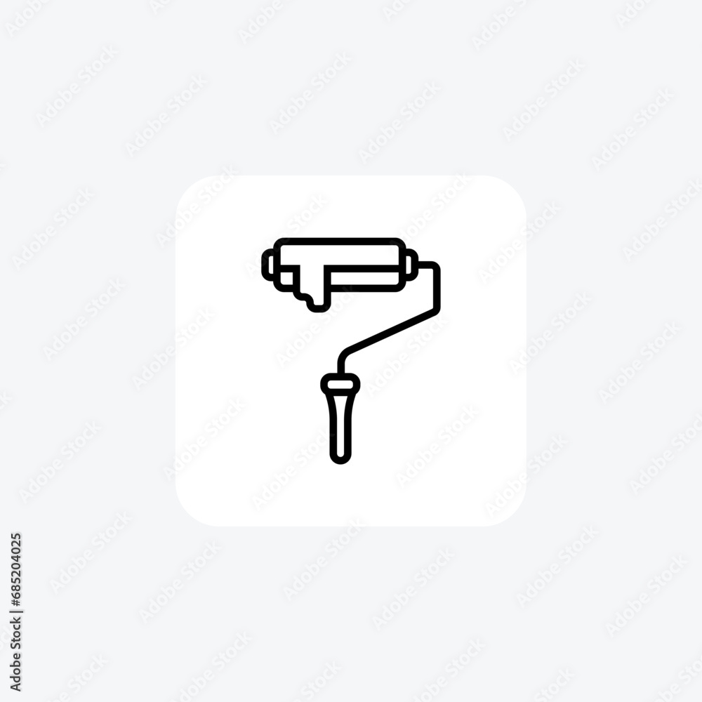Paint Roller, Painting Tools,Line Icon, Outline icon, vector icon, pixel perfect icon Paint Roller, Painting Tools,Line Icon, Outline icon, vector icon, pixel perfect icon