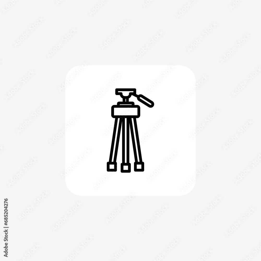 Tripod, Photography Equipment,Line Icon, Outline icon, vector icon, pixel perfect icon Tripod, Photography Equipment,Line Icon, Outline icon, vector icon, pixel perfect icon