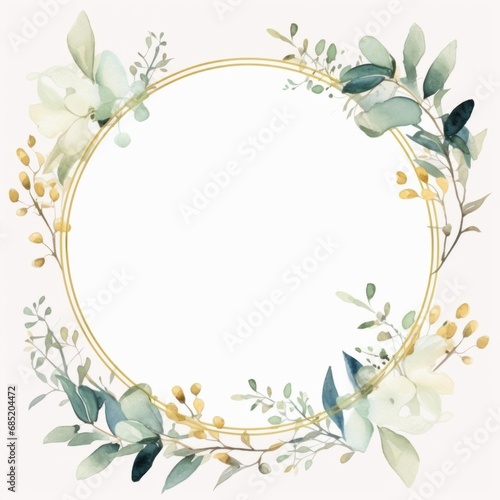 frame with flowers