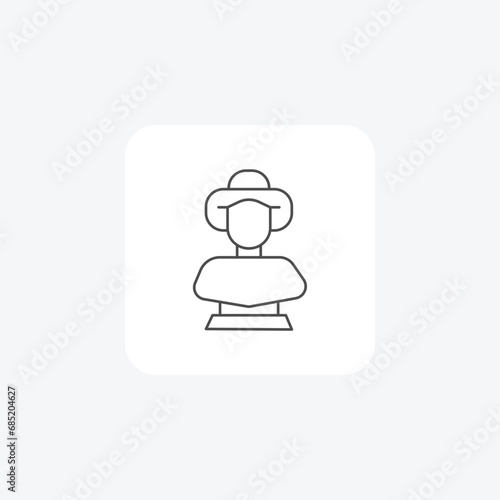 Sculpture, Art, Fine Arts,icon thin line icon, grey outline icon, pixel perfect icon