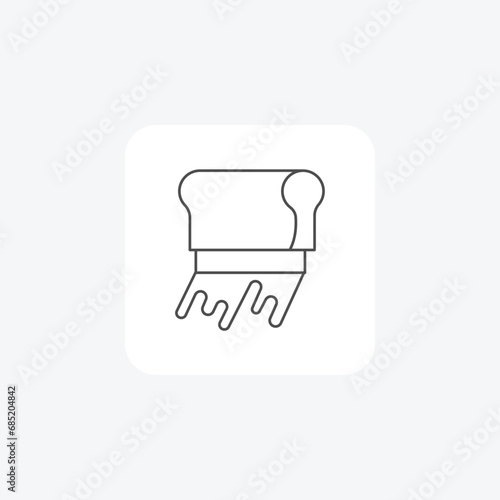 Screen Printing, Printing Techniques,  thin line icon, grey outline icon, pixel perfect icon