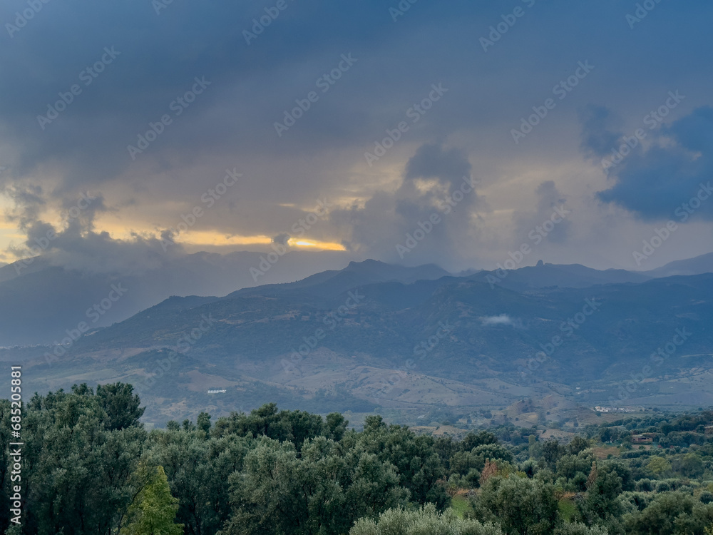 Panoramic view of the Aspromonte national park