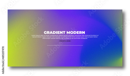 Abstract color gradient modern blurred background and film grain texture template with an elegant