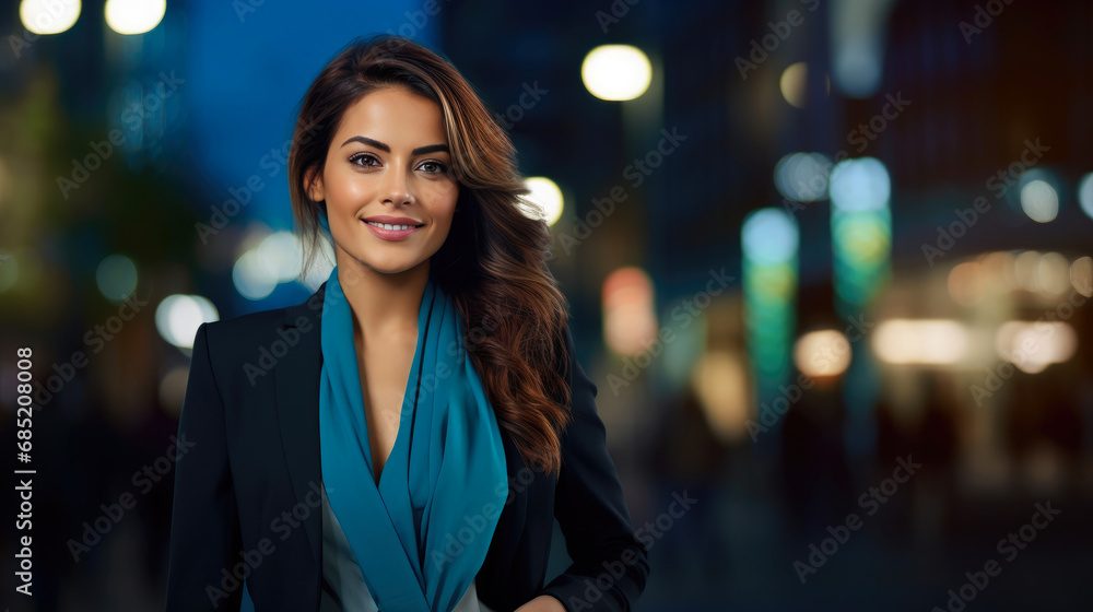 Stylish Success: Confident Businesswoman, Street Glam Stylish Success: Confident Businesswoman, Street Glam