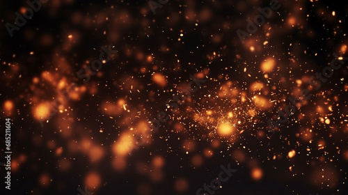 fire embers abstract background with dynamic particles