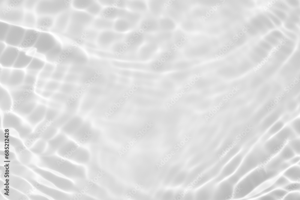 Fototapeta premium Abstract white transparent water shadow surface texture natural ripple background