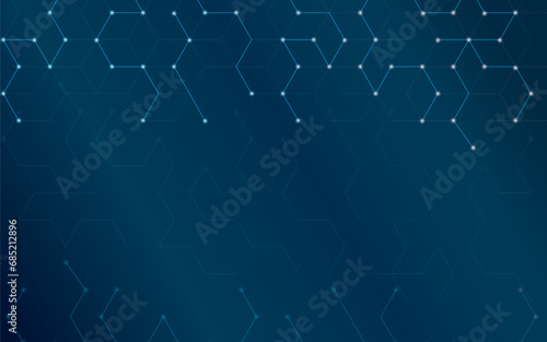 Abstract blue light background. Connecting line dot, geometry. Crypto Blockchain, Big data visualization, Digital money, airdrop, futuristic technology concept. For poster, cover, banner. Vector EPS10