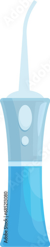 Clean manual tooth icon cartoon vector. Water cleaning. Teeth irrigator