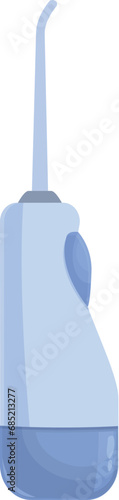 Modern teeth irrigator icon cartoon vector. Floss manual care. Dental home care