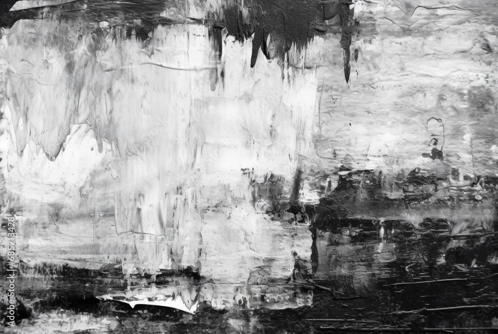 abstract hand painted black and white background. generative ai