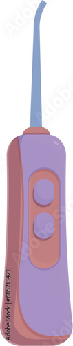 Care home tooth icon cartoon vector. Care lavatory tech. Teeth irrigator
