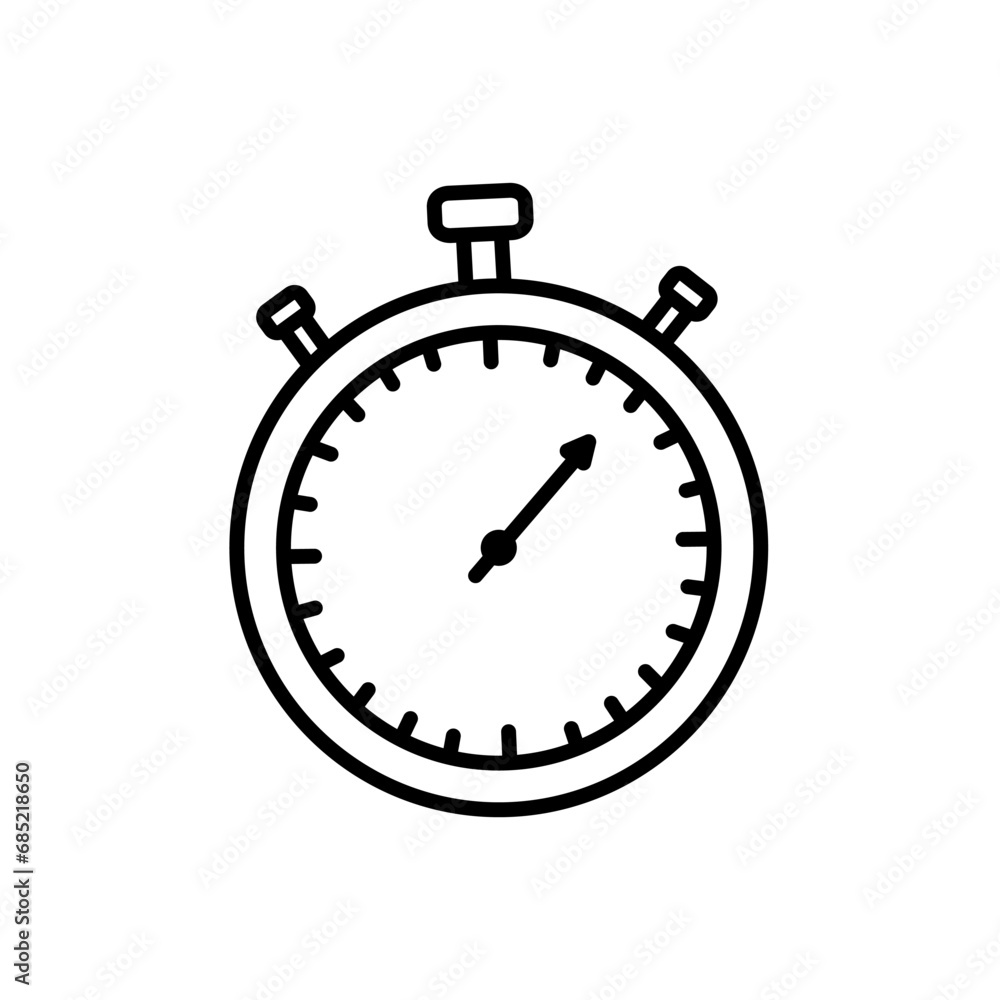 Stopwatch isolated on a white background. Sports equipment. Vector hand-drawn illustration in doodle style. Perfect for logo, decorations, various designs. Healthy lifestyle. Stopwatch isolated on a white background. Sports equipment. Vector hand-drawn illustration in doodle style. Perfect for logo, decorations, various designs. Healthy lifestyle.