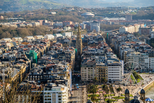 View of City from Monte Urgull , Donostia-San Sebastián, Spain