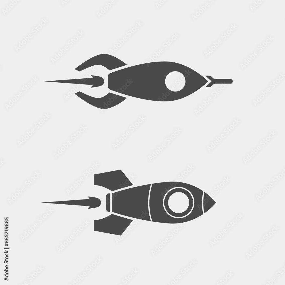 illustration of rockets