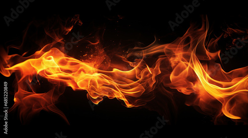 burning fire inferno backdrop - Fiery Glow and Dynamic Flames Abstract Art