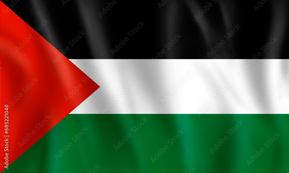 Flag of Palestine. War and dialogue concept.
Flag of Palestine. War and dialogue concept.