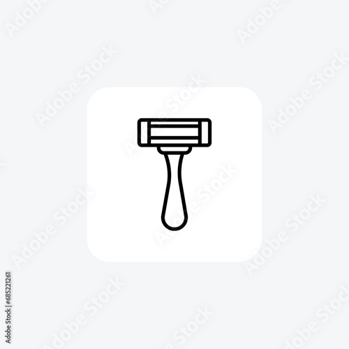 Shaving Razor, Grooming Tools, Line Icon, Outline icon, vector icon, pixel perfect icon