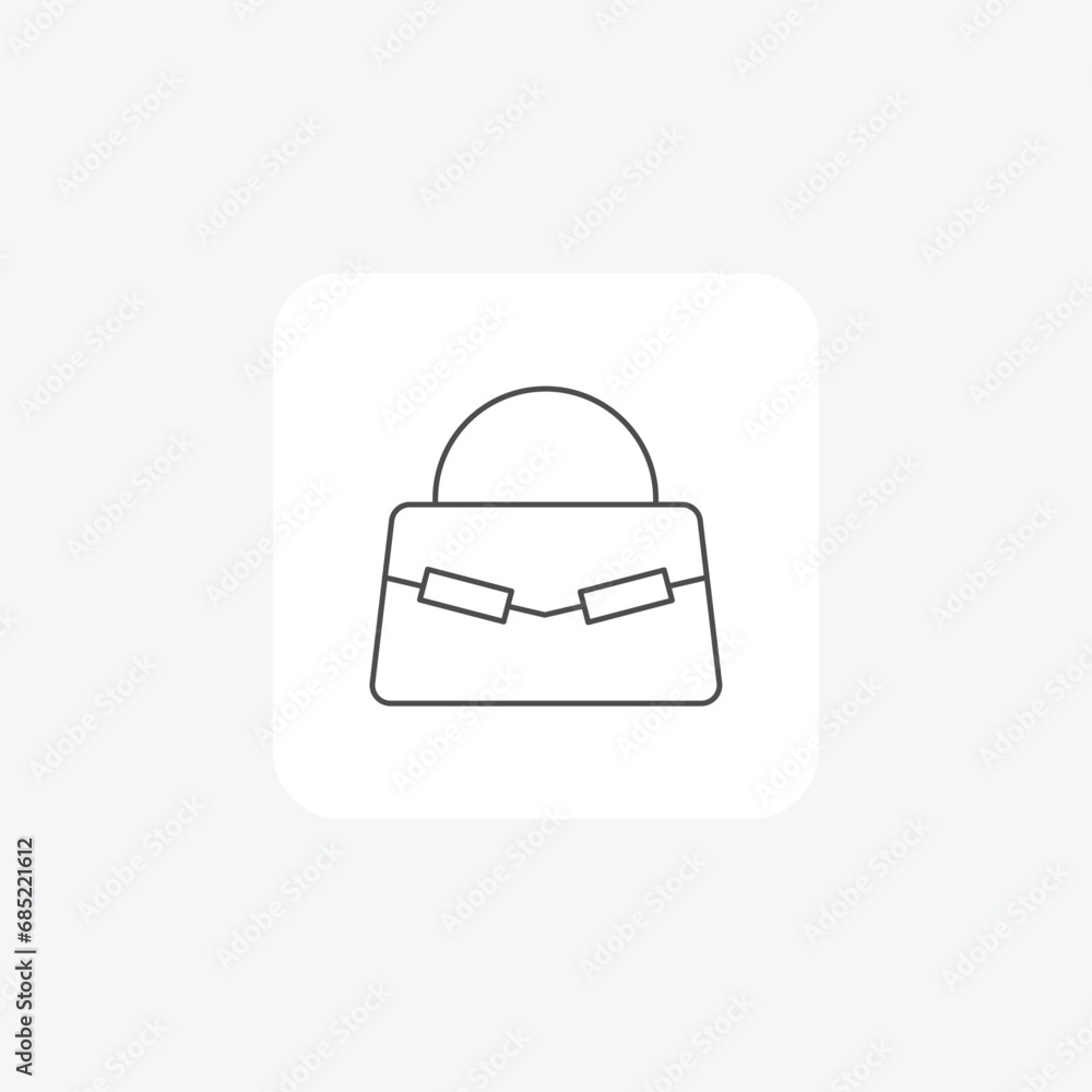 Purse, Handbag, thin line icon, grey outline icon, pixel perfect icon Purse, Handbag, thin line icon, grey outline icon, pixel perfect icon