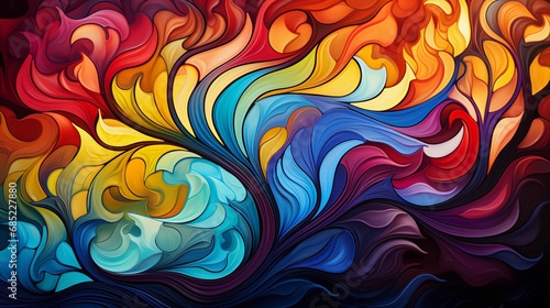 abstract background with flames