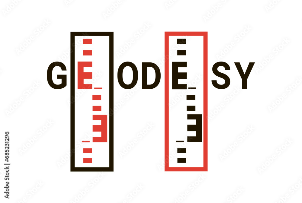geodesy with levelling rods - survey instrument geodesy with levelling rods - survey instrument