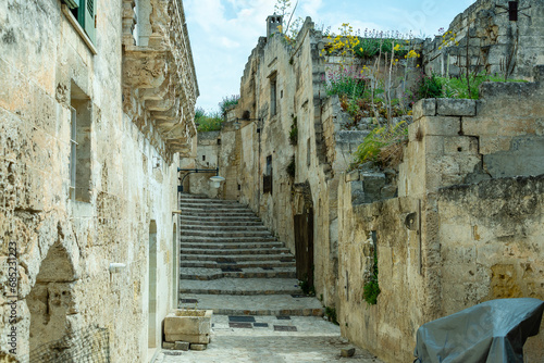 views of Matera downtown and skyline, Basilicata, Italy