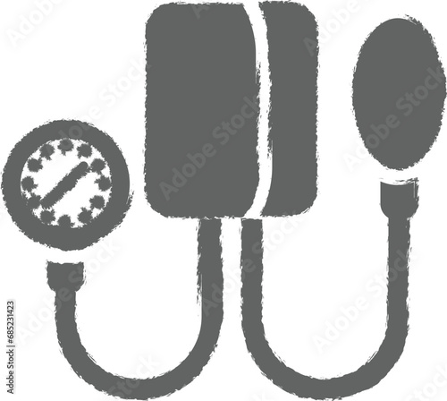 Blood Pressure icon grunge style vector