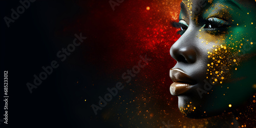 a woman's lips with water droplets on her lips, lips and lipstick HD 8K wallpaper Stock Photographic Image, lips with smudged red lipstick, generative AI 
