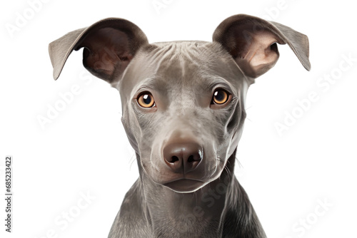 Smiling Brown Dog on a White or Clear Surface PNG Transparent Background photo