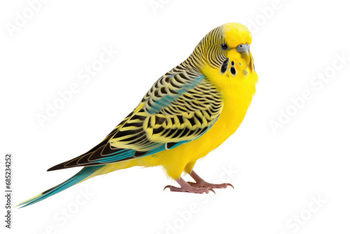 Budgerigar Budgie Petite Charm on a White or Clear Surface PNG Transparent Background © Usama