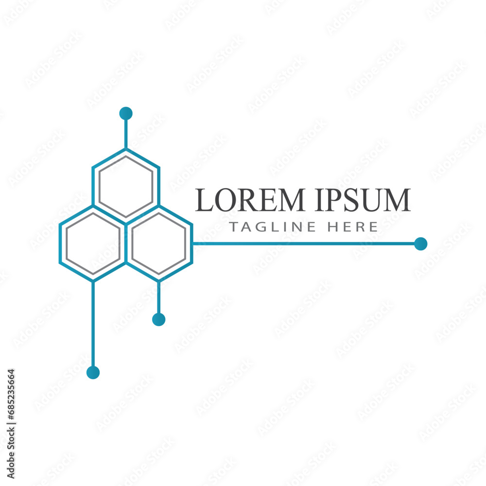 Molecule logo vector symbol template Molecule logo vector symbol template