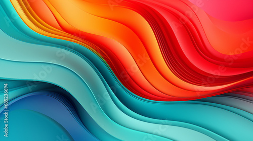 Colorful Abstract Background with Dynamic Motion