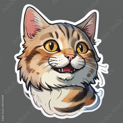 Happy cat vector Design