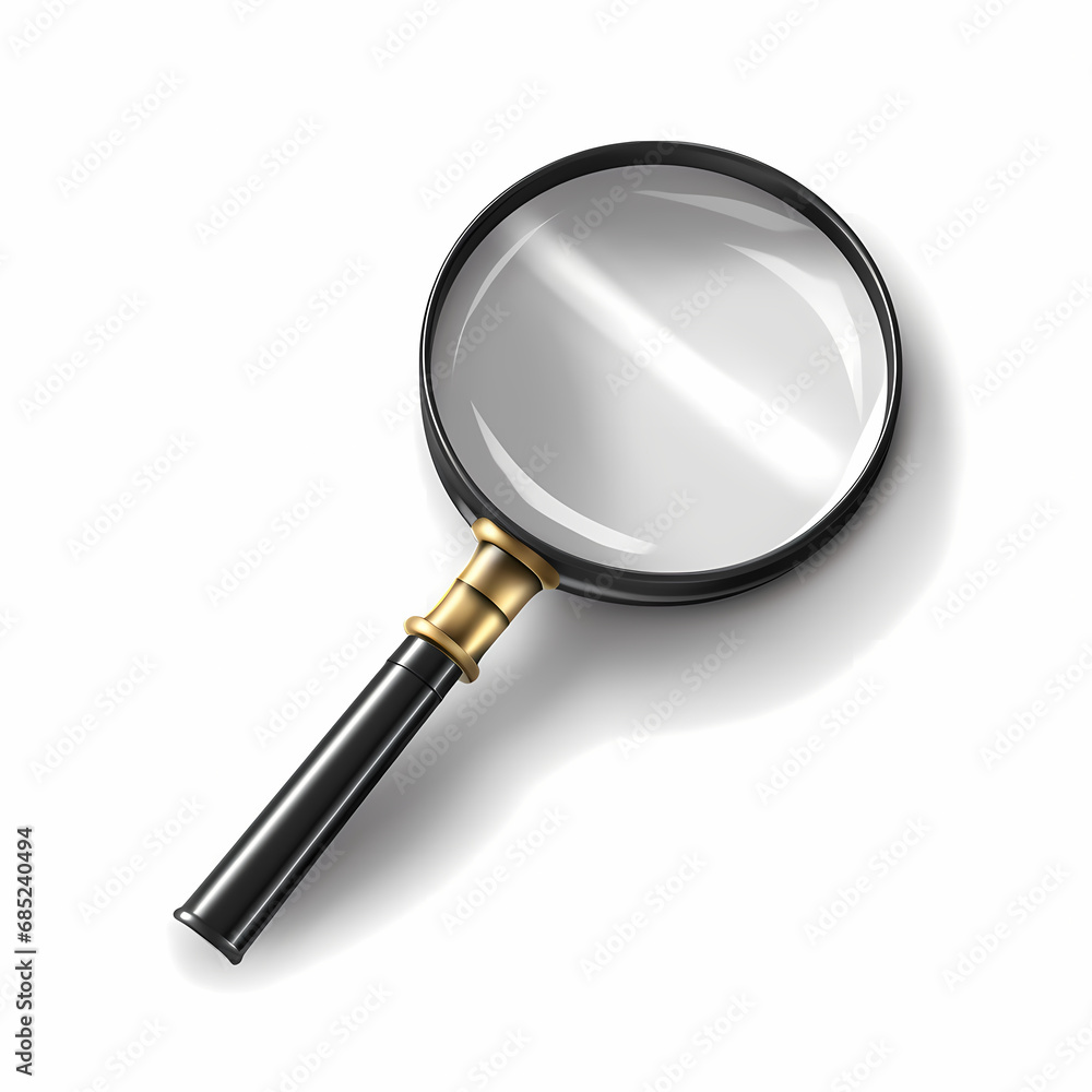 Magnifying glass isolated on transparent background Magnifying glass isolated on transparent background