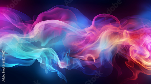 Abstract colorful, Multicolored smoke spreading, Bright background for advertising or design, Wallpaper for Gadget,Generated Ai