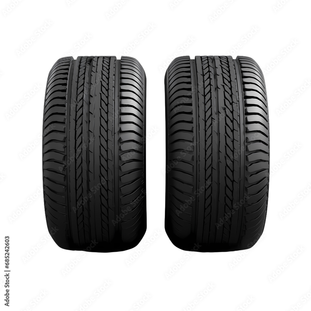 Car tire isolated on transparent background Car tire isolated on transparent background