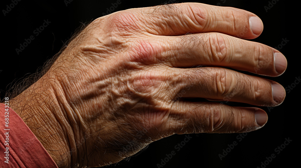 Fototapeta premium old person holding hands