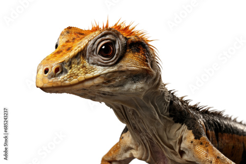 Compsognathus Agile Predator on a White or Clear Surface PNG Transparent Background