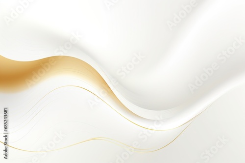 Delicate pearl golden abstract background, curved lines, modern art